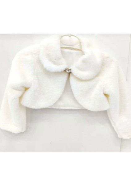 Pelüş Uzun Kol Kız Çocuk Bolerosu M00681