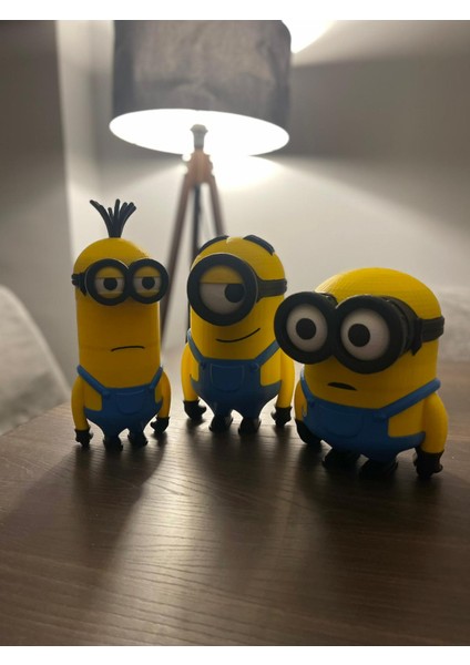 Minions Bob, Kevin, Stuart 3'lu Set Büyük Boy