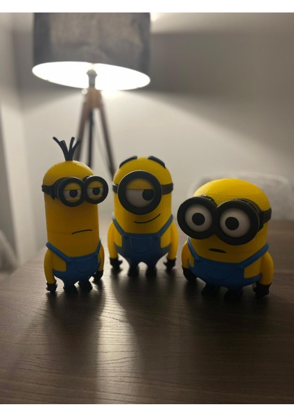 Minions Bob, Kevin, Stuart 3'lu Set Büyük Boy