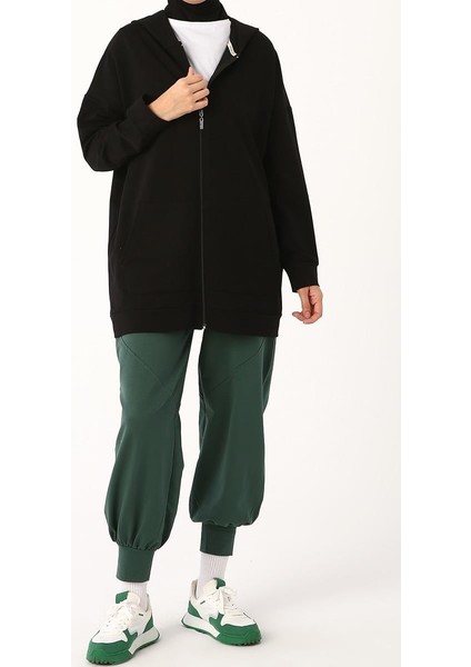 Siyah-Fermuarlı Sweat Hırka fiyatları