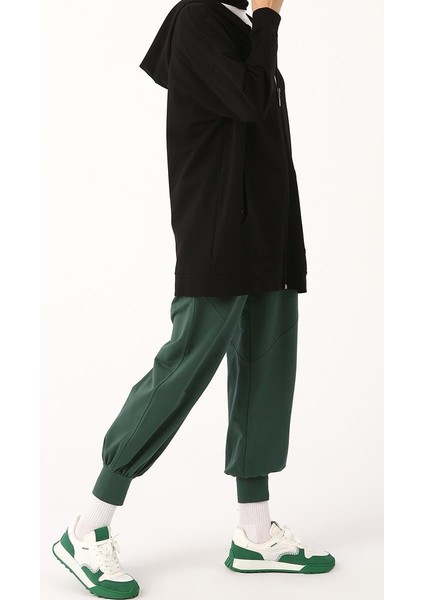 Siyah-Fermuarlı Sweat Hırka modelleri