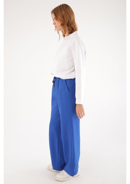 Saks-Paçası Yırtmaçlı Eşofman Altı modelleri
