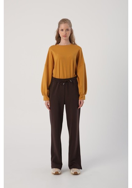 Acı Kahve-Paçası Yırtmaçlı Eşofman Altı fiyatları