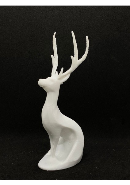 Yılbaşına Özel Minimalist Beyaz Geyik Heykeli-Biblo modelleri