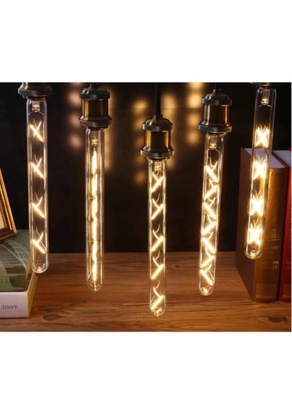 LED Lamp T30 8W Rustik Dekoratif LED Flamentli Ampul E27 (1 Adet)