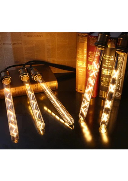 LED Lamp T30 8W Rustik Dekoratif LED Flamentli Ampul E27 (1 Adet)