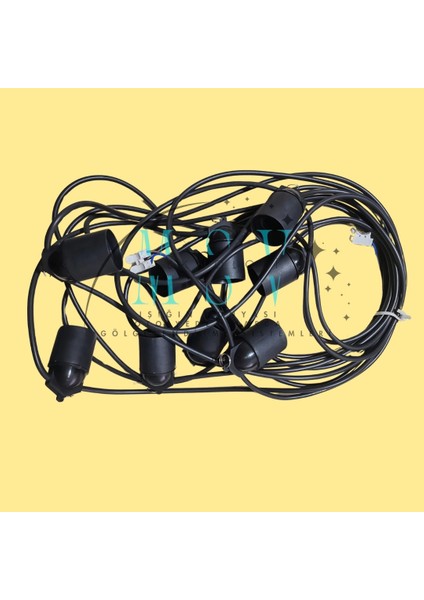 220V 10 Metre Pazarcı Tezgah Aydınlatması 9 Ad 50W Torch Günışığı Ampül 9 Adet E27 Duy Set fiyatları