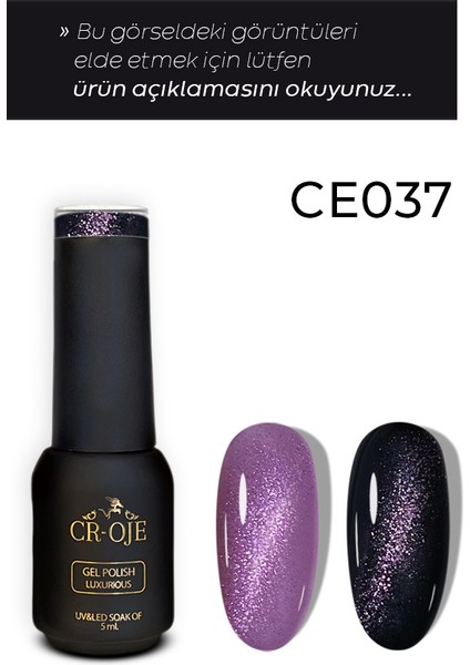 Kalıcı Oje 7d Cat Eye-037 (5 ML) Pembe