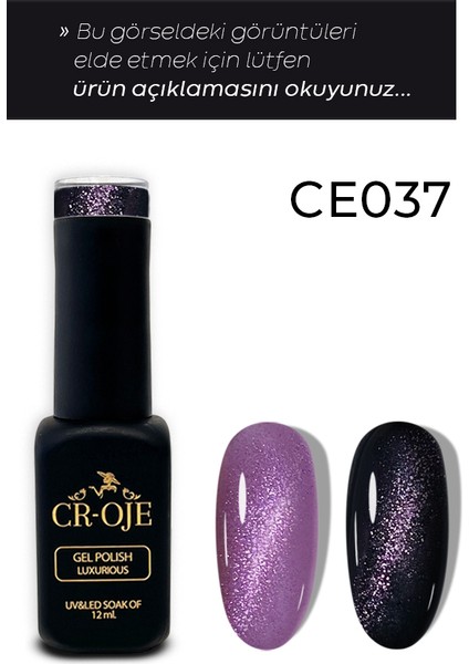 Kalıcı Oje 7d Cat Eye-037 Pembe 12 m