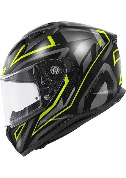 Gıvı 50.7 Proton Mat Tıtanıum-Sarı Kask