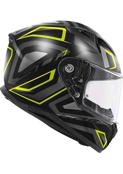 Gıvı 50.7 Proton Mat Tıtanıum-Sarı Kask