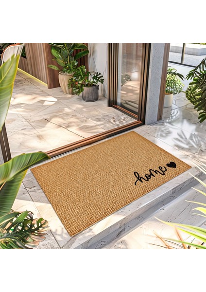 Paspas Kalp Home Desenli Kapı Önü Paspası 40 x 60 cm