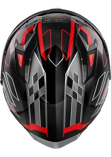 Gıvı 50.9 Assault Siyah-Tıtanıum-Kırmızı Kask