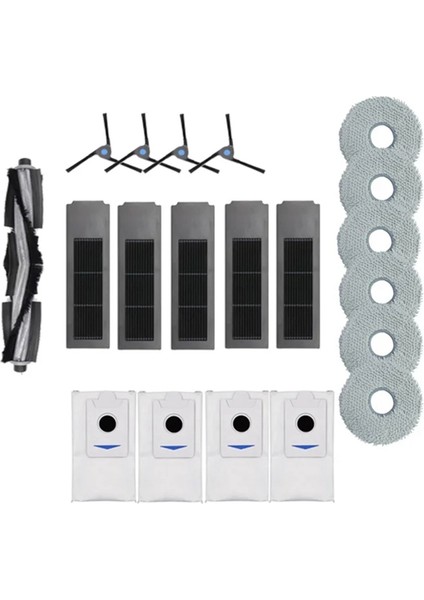 X2 Omni/pro Toz Torbası Hepa Filtre Ana Yan Fırça Paspas Bezi Robot Süpürge Parçaları (Yurt Dışından)