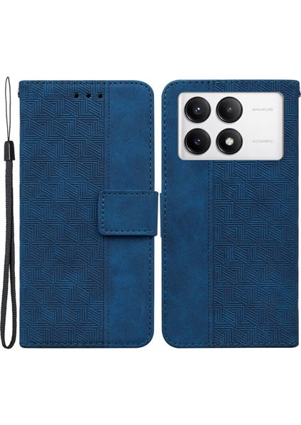 Xiaomi Poco F6 Pro 5g Cüzdan Geometri Deri Telefon Kapağı (Yurt Dışından)