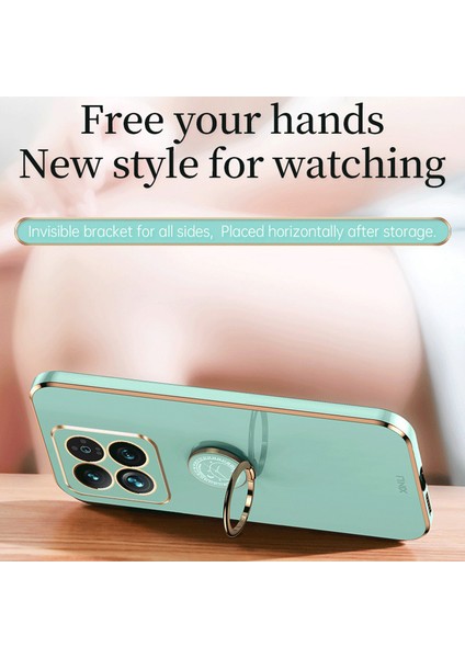 Xiaomi 14 Elektroklokalı Anti-Drop Anti Tonsum Tpu Kapak Ring Kickstand (Yurt Dışından) modelleri