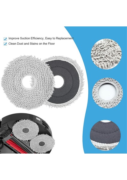 Roborock Qrevo Master Ana Yan Fırça Hepa Filtre Paspas Bezi Için (Yurt Dışından)