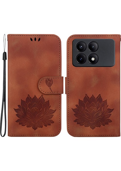 Xiaomi Poco X6 Pro 5g Deri Telefon Kılıfı Standı El Kayışı (Yurt Dışından)