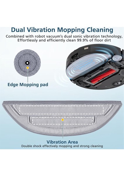 S8 Maxv Ultra ve S8 Max Ultra Robot Süpürge Için Mop Pedleri (Yurt Dışından)