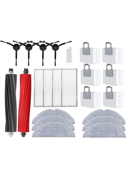 S8 S8 Pro Ultra S8+ Robot Süpürge Yedek Parçaları Ana Yan Fırça Paspas Bezleri Hepa Filtreler Toz Torbaları Aksesuarlar (Yurt Dışından)