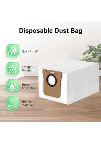 Dreame L10S ULTRAL10 ULTRAL20 Ultra S10 Pro Için 10 Paket Vakum Poşeti (Yurt Dışından)