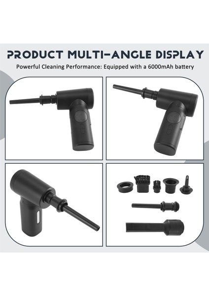 6000MAH Taşınabilir Basınçlı Hava Toz Temizleyici Kablosuz Klavye Bilgisayar Temizliği Için (Yurt Dışından) indirimleri