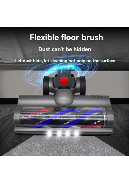 V15 V11 V10 V8 LED Farlı, Yumuşak Silindir Fırçalı, Sert Zemin Şarjlı Dikey Elektrikli Süpürgeler (Yurt Dışından)