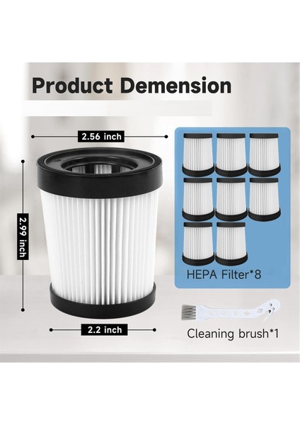 FSV001,FSV101,GIRNOOR G160 ve G165 A300 Kablosuz Dikey Elektrikli Süpürge Serisi Için Hepa Filtresi Uyumlu (Yurt Dışından) fırsatları