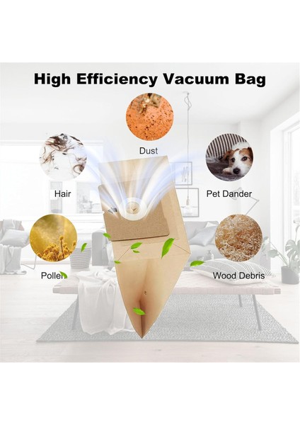 Bissell Zing 41224122D 2154W Hazneli Vakum Için 22 Paket Vakum Torbası (Yurt Dışından)