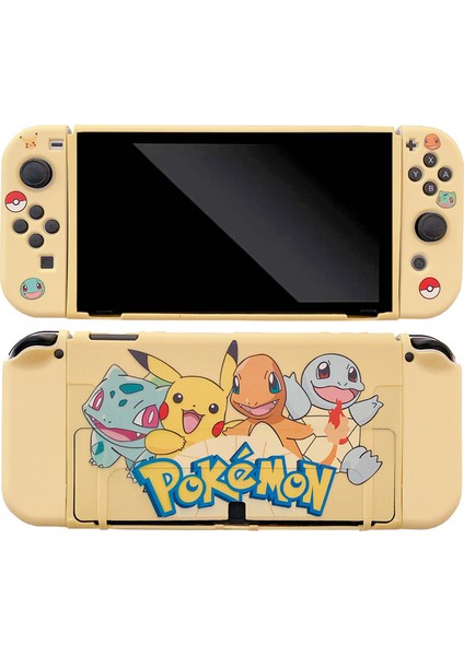 Nintendo Switch OLED Düşmeye Karşı Koruyucu Pokémon Temasına Uygundur Kılıf (Yurt Dışından)