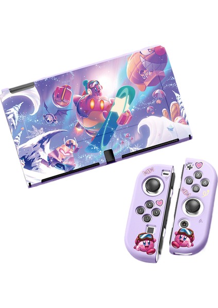 Nintendo Switch OLED Tpu Mat Koruyucu Kabartmalı Boyalı Yumuşak Kılıf (Yurt Dışından)