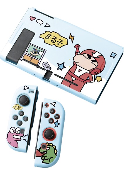 Nintendo Switch Tpu Mat Kabartmalı Koruyucu Crayon Shin Chan Kılıf (Yurt Dışından)