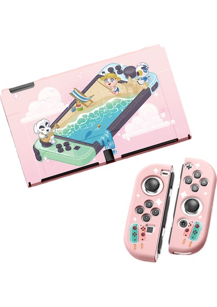 Nintendo Switch OLED Mat Koruyucu Hayvan Geçişi Kılıf (Yurt Dışından)