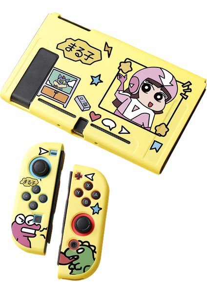 Nintendo Switch Tpu Mat Kabartmalı Koruyucu Crayon Shin Chan Kılıf (Yurt Dışından)