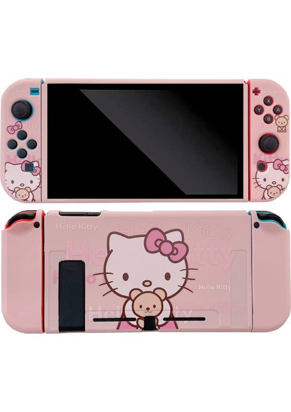 Nintendo Switch OLED Için Hello Kitty Düşmeye Karşı Koruyucu Kılıf (Yurt Dışından)