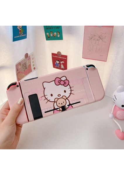 Nintendo Switch OLED Için Hello Kitty Düşmeye Karşı Koruyucu Kılıf (Yurt Dışından)