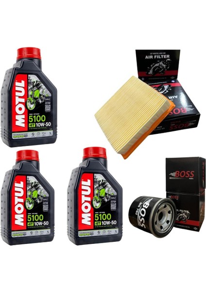 Cf Moto Sr 450 Motul 5100 10W50 Boss Filtre Bakım Seti