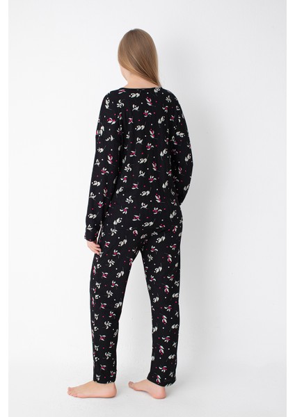 Çiçek Desenli Pijama Takımı modelleri