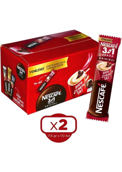 3ü1 Arada Original 17,5 gr 96'lı x 2 Kutu (192 Adet)