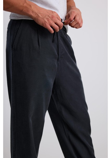 Dökümlü Geniş Paça Tensel Pantolon modelleri