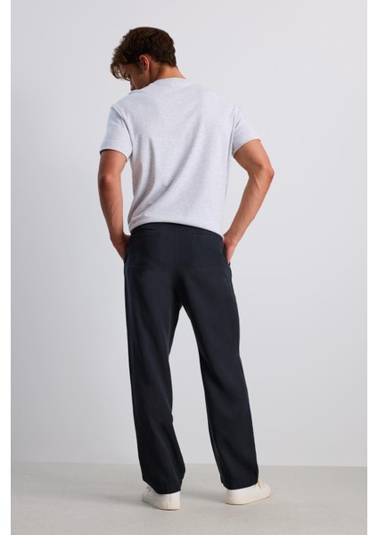 Dökümlü Geniş Paça Tensel Pantolon fırsatları