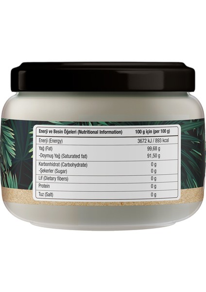 Organik Hindistan Cevizi Yağı 300 mL (Soğuk Sıkım) fiyatları