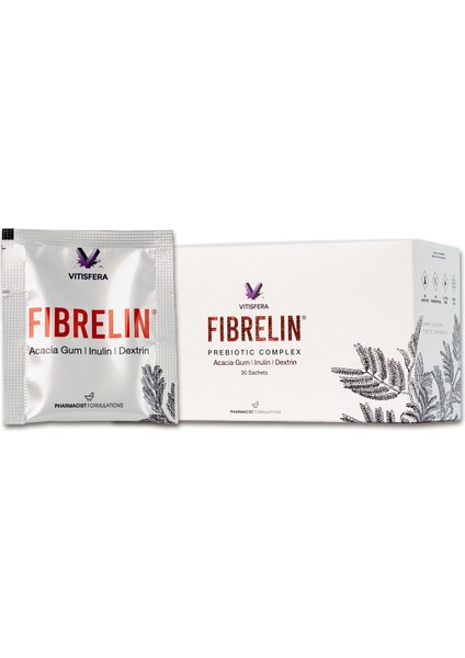 Fibrelin Akasya Gum İnülin Dirençli Dekstrin İçeren Prebiyotik Kompleks 30 Saşe