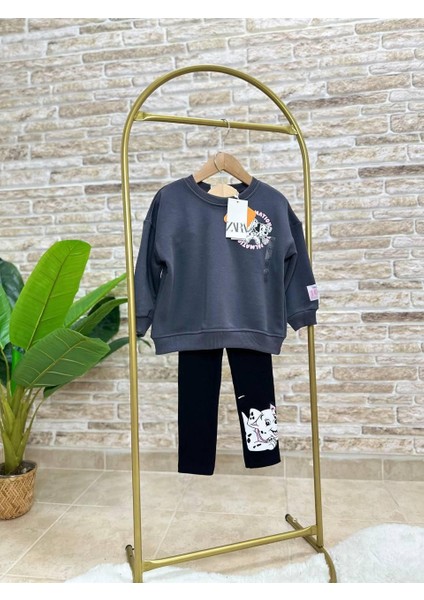 101 Dalmaçya Figürlü Fitilli Tayt Kız Çocuk Eşofman Takı fırsatları