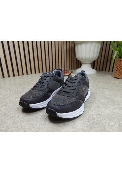 Günlük Fileli Nefes Alabilen Erkek Sneaker Bağcıklı Kalın Taban Hafif Rahat Yürüyüş Koşu Spor Ayakkabısı 8011
