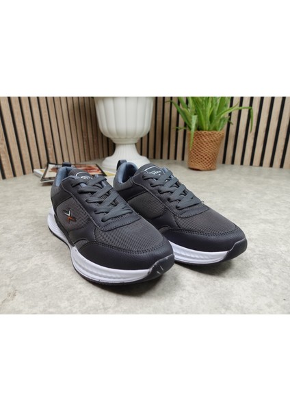 Günlük Fileli Nefes Alabilen Erkek Sneaker Bağcıklı Kalın Taban Hafif Rahat Yürüyüş Koşu Spor Ayakkabısı 8011