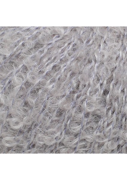 Alpaca Boucle 50 gr Gri El Örgü Ipi - L302 - 34385
