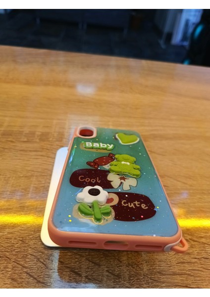 Iphone x Iphone Xs Uyumlu Kabartma Figürlü Darbe Korumalı Kapak Cute Kılıf