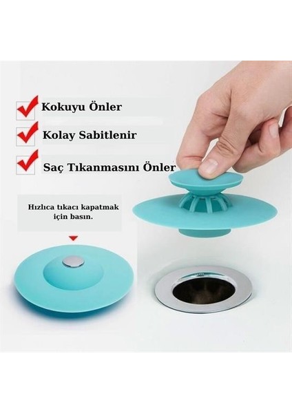 Byogalo® Silikon Malzeme Banyo Mutfak Gider Evye Lavabo Içine Çöp Tıpası Kaydırmaz Süzgeç Çeşitleri M fiyatları