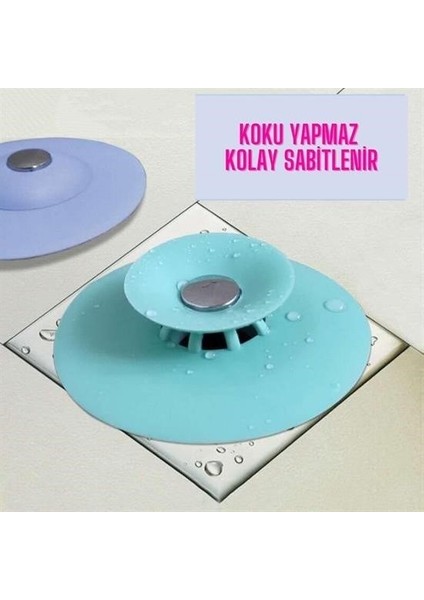 Byogalo® Silikon Malzeme Banyo Mutfak Gider Evye Lavabo Içine Çöp Tıpası Kaydırmaz Süzgeç Çeşitleri M modelleri